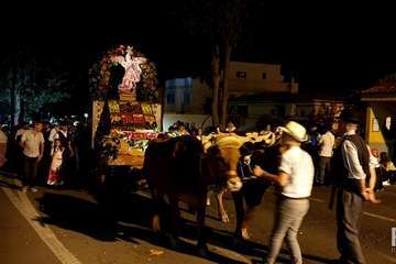 La carreta de Arenales triunfa en la romería de Valsequillo (Foto Francisco Javier Santana)